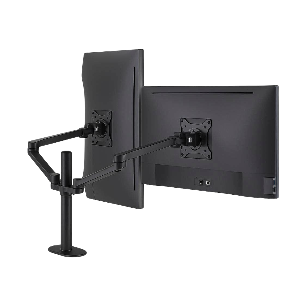 Gamvity ErgoView Pro Dual Monitor Arm – 360° Swivel Desk Mount (32")