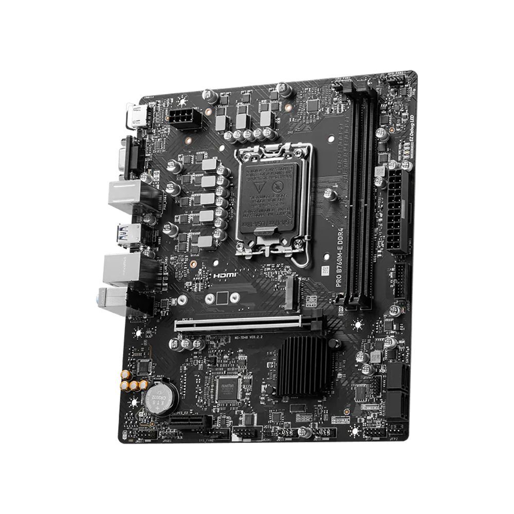MSI PRO B760M-E DDR4 Motherboard - Black