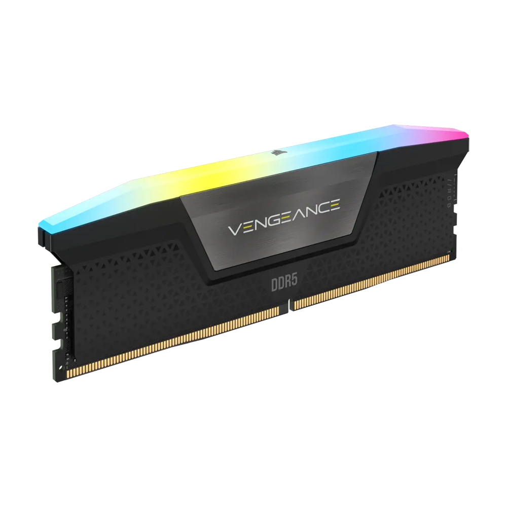 CORSAIR VENGEANCE RGB 32GB (2x16GB) DDR5 DRAM 5600MHz C36 Memory Kit - Black