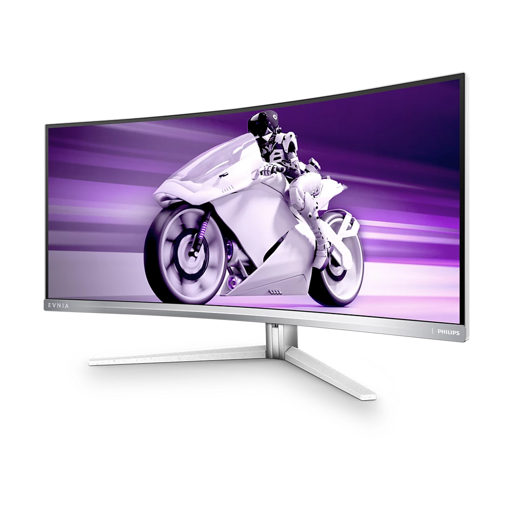 PHILIPS Evnia 34 Inch 165 Hz WQHD HDMI 2.1 Curved Gaming Monitor - White
