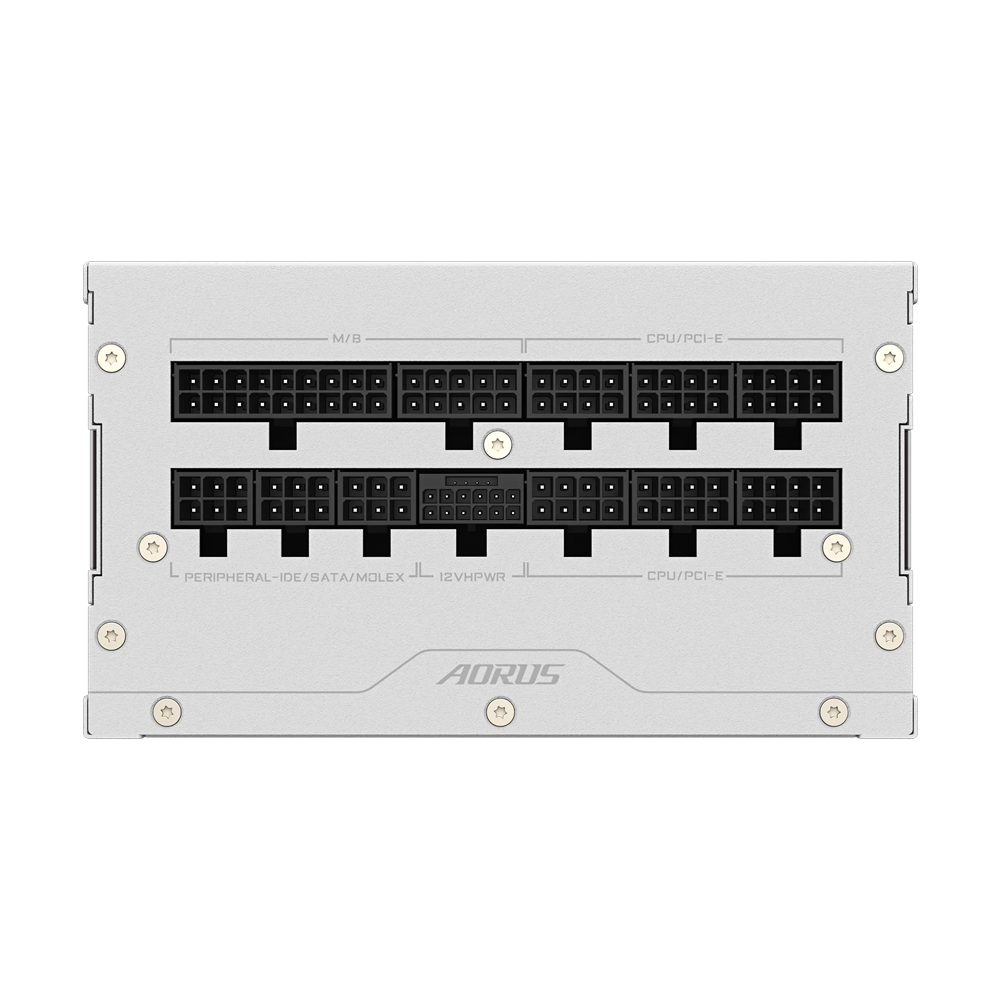 GIGABYTE AORUS ELITE P1000W 1000W 80 Plus Platinum ATX 3.1 PCIe Gen 5.0 Modular Power Supply - White