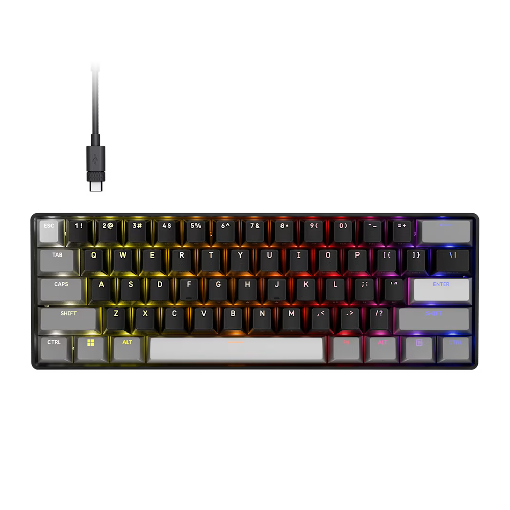 CORSAIR CLIPPER Pro Mini 60 Hall Effect Wired Gaming Keyboard - Black