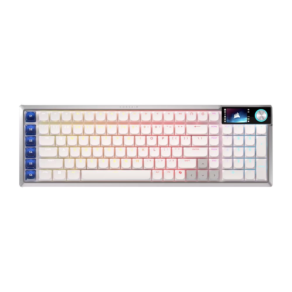 CORSAIR VANGUARD AIR 99 WIRELESS Optical Mechanical Gaming Keyboard - White