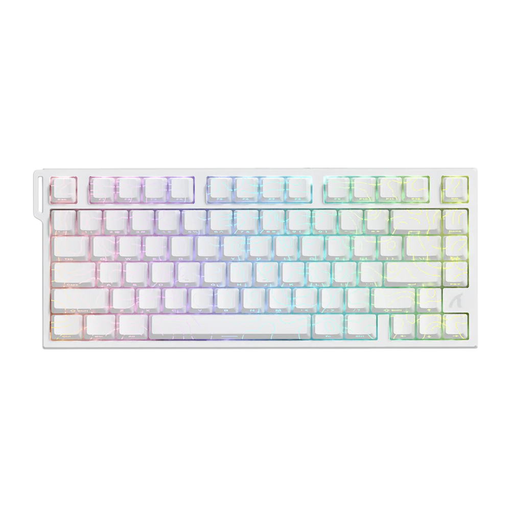 ATTACK SHARK R82HE Magnetic Switch Mechanical Wired Gaming Keyboard - White