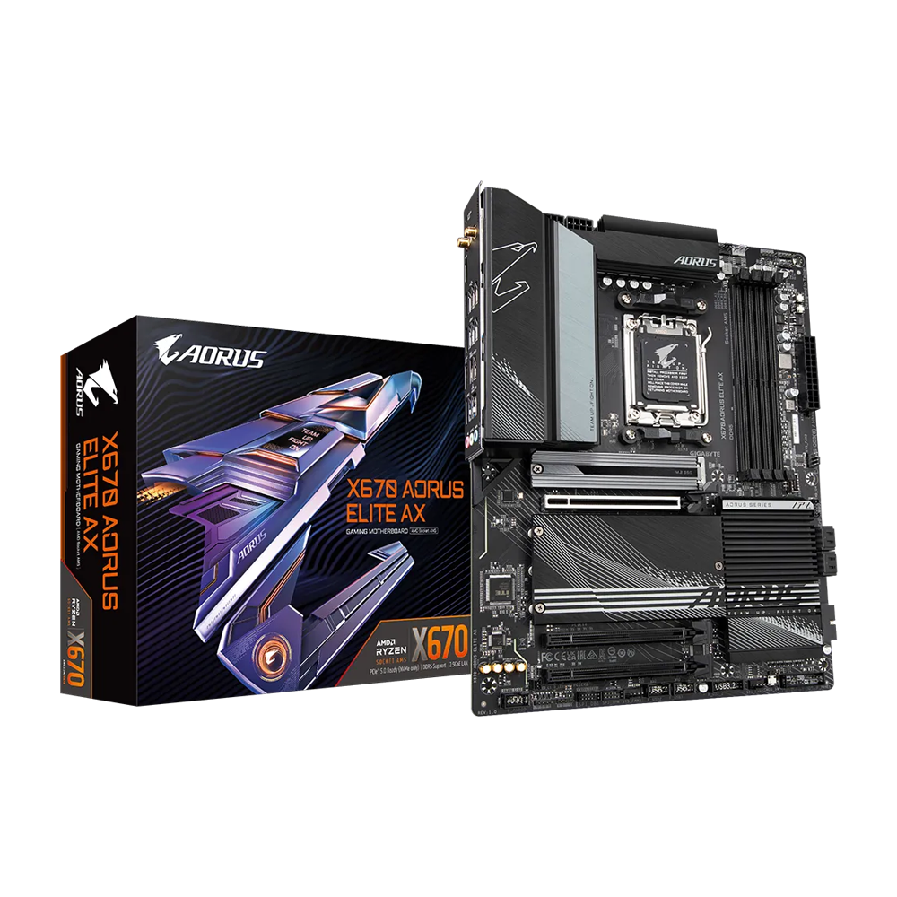 GIGABYTE AORUS X670 AORUS ELITE AX DDR5 Motherboard - Black