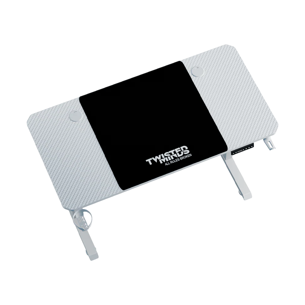 Twisted Minds Paradox Adjustable Gaming Desk - White
