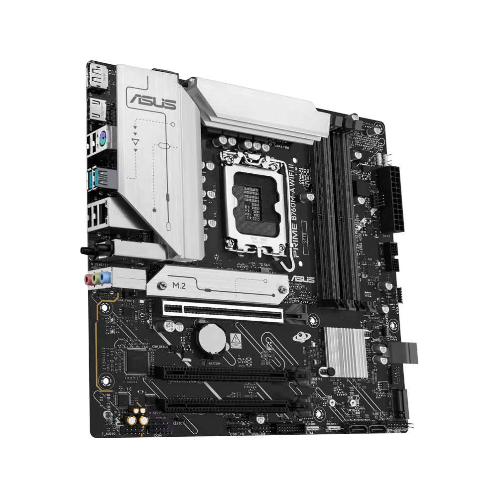 ASUS PRIME B760M-A WIFI II DDR5 Motherboard - Black
