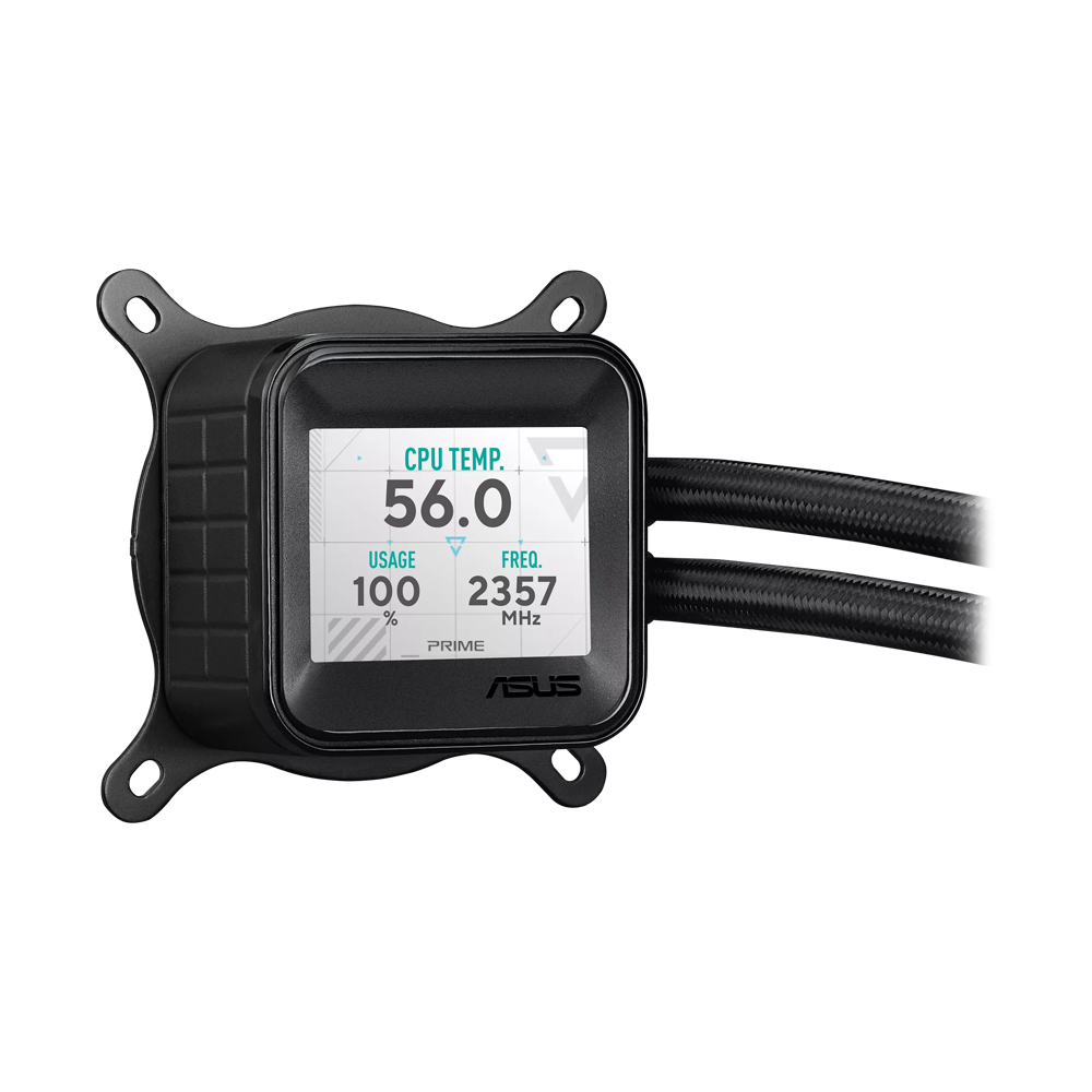 ASUS PRIME LC 360 ARGB LCD AIO CPU Liquid Cooler - Black