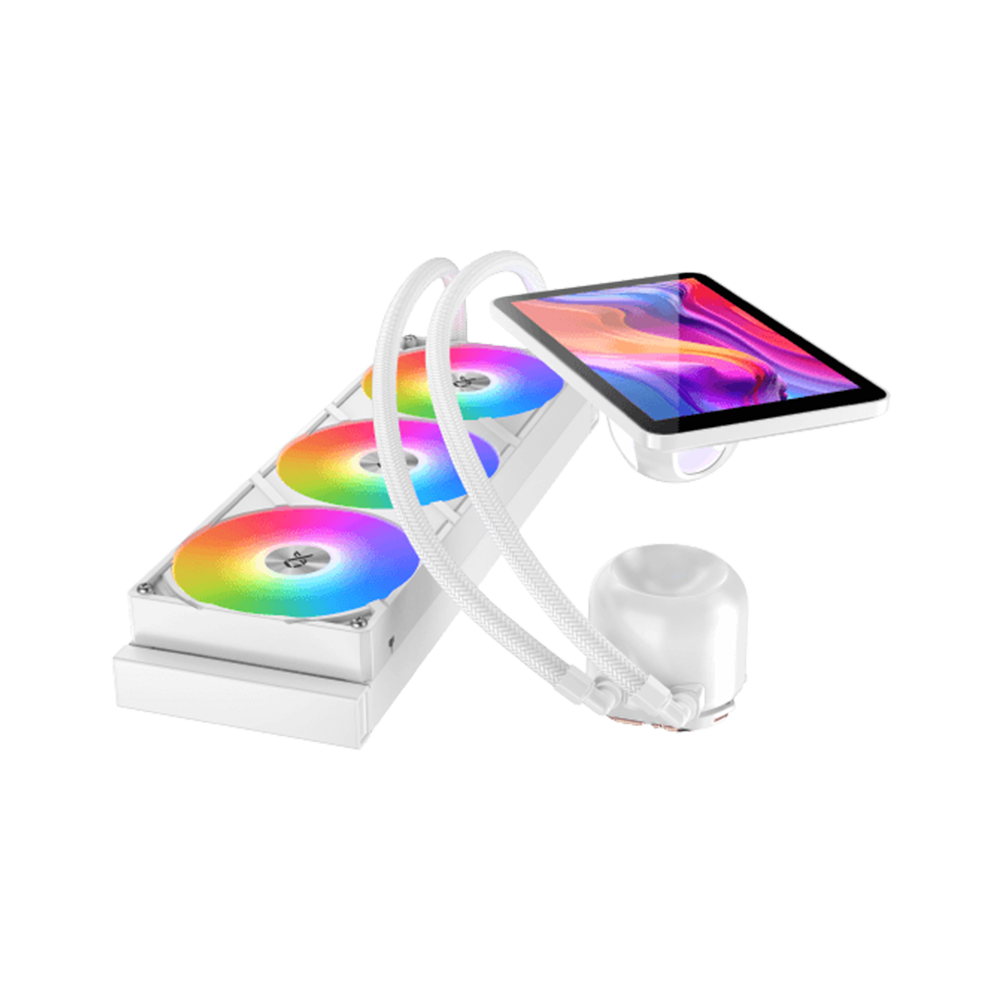 XIGMATEK Connect Pro 360 Arctic AIO Liquid Cooler - White