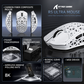 ATTACK SHARK R5 ULTRA PAW3950MAX Carbon Fiber 8K Wireless Gaming Mouse - White
