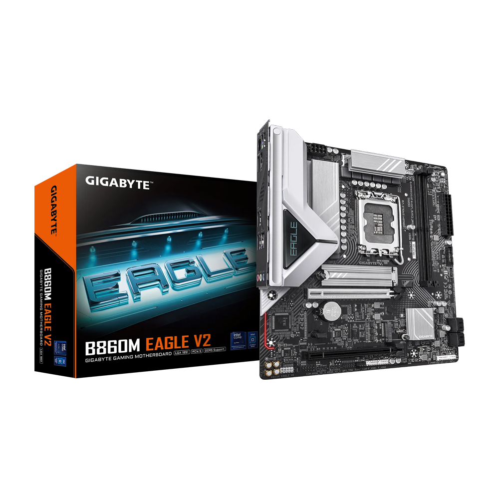 GIGABYTE B860M EAGLE V2 DDR5 Gaming Motherboard - Black
