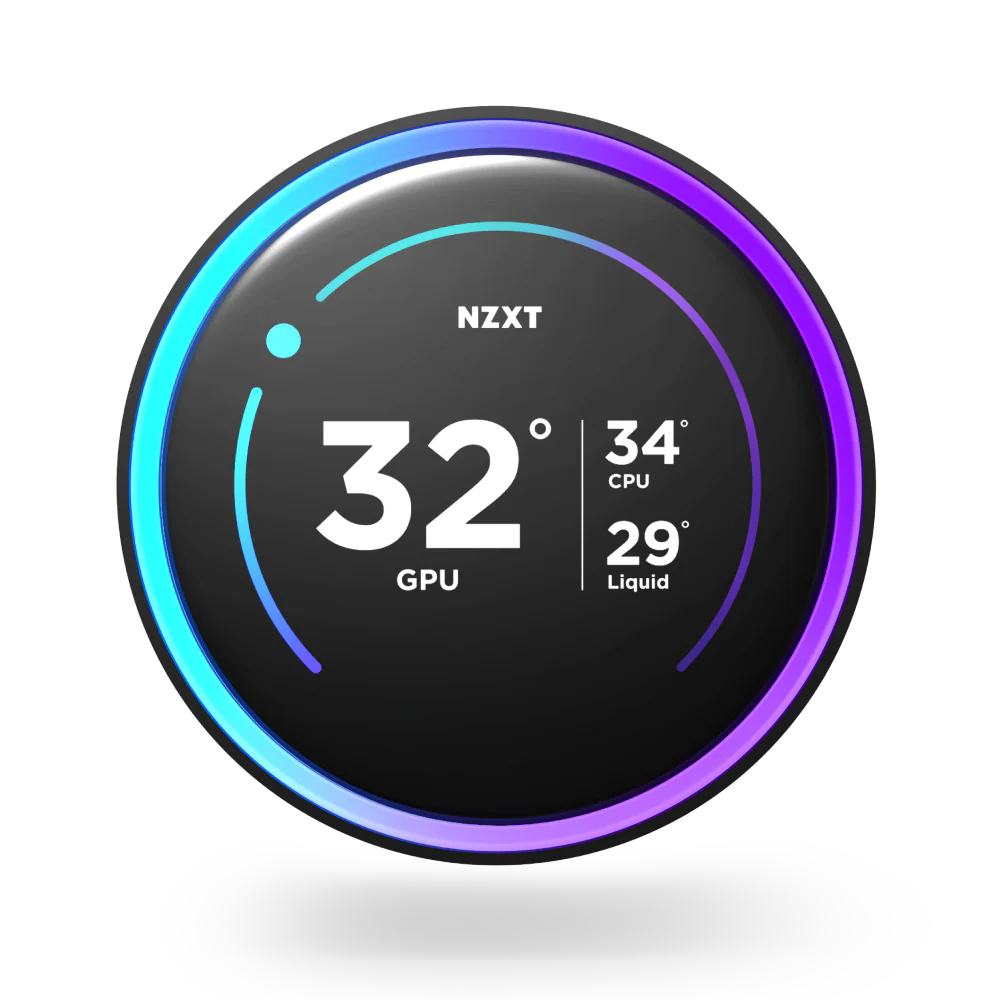 NZXT Kraken Elite 240 RGB - 240mm (2x120mm) AIO With 2.72 IPS LCD Liquid Cooler - Black