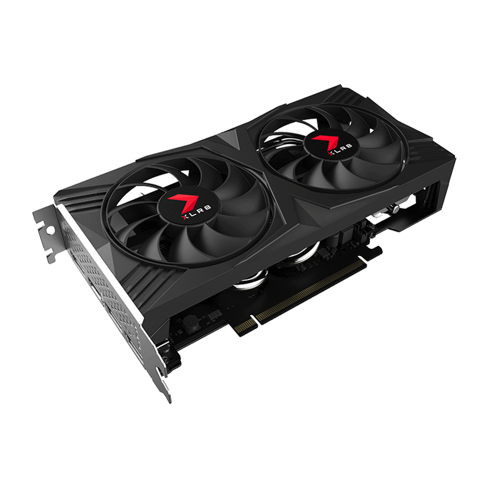 PNY Nvidia GeForce RTX 4060 8GB XLR8 Gaming VERTO Overclocked Dual Fan DLSS 3 Graphics Card - Black