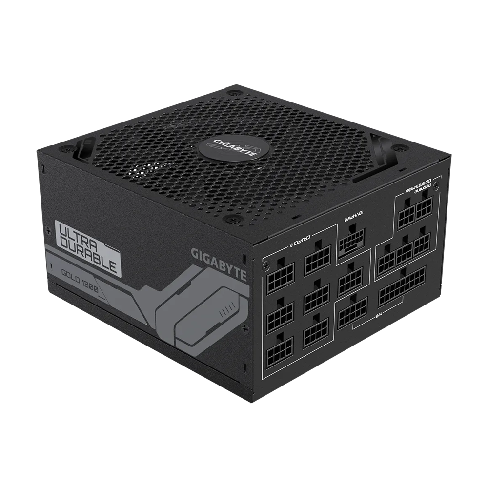 GIGABYTE UD1300GM 1300W PG5 Fully Modular PCIe 5.1 ATX 3.1 80 Plus Gold Power Supply Unit - Black