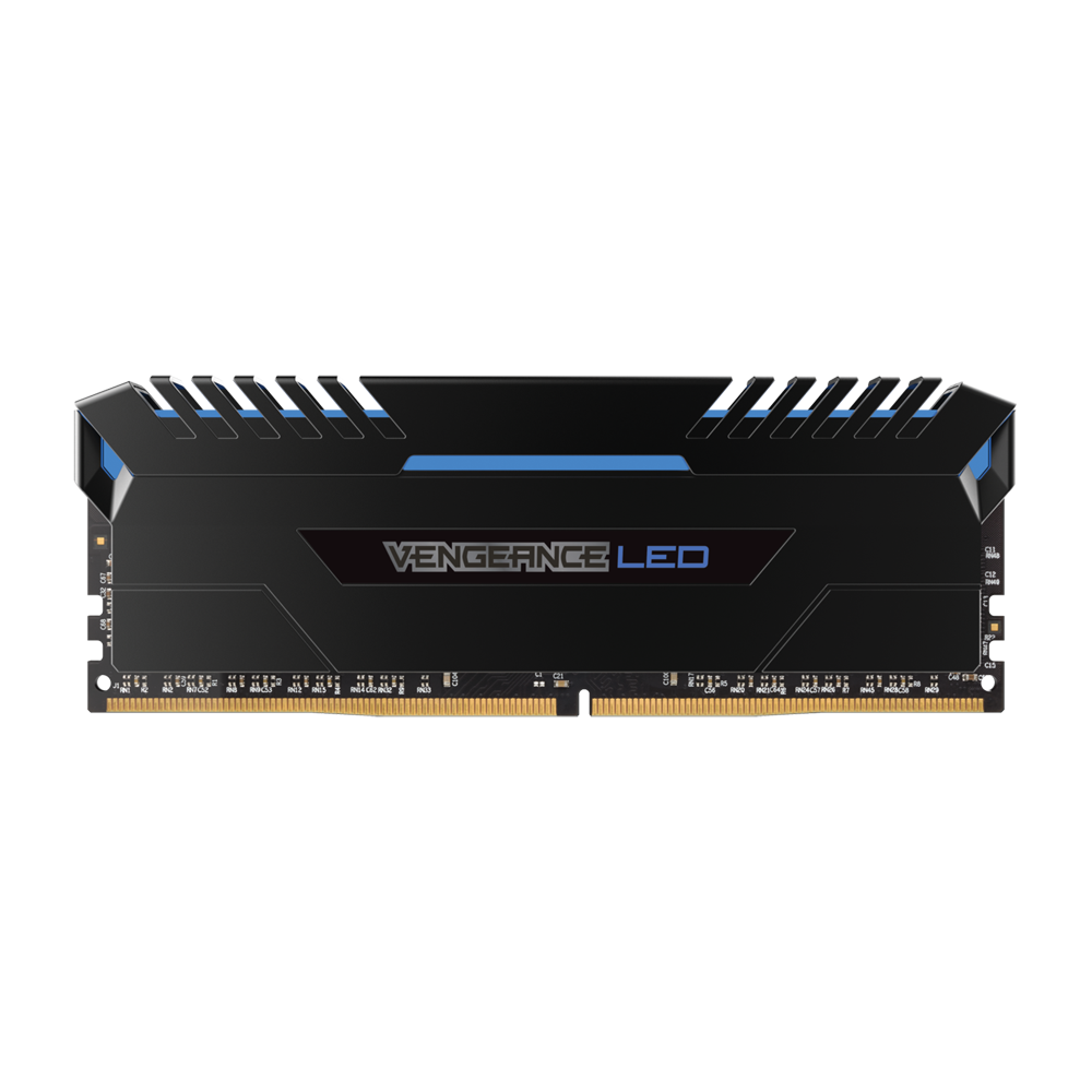 CORSAIR VENGEANCE 16GB (2x8GB) DDR4 2666Mhz C16 Blue Led Memory