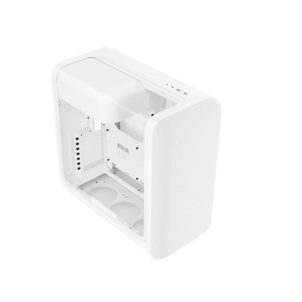 HYTE X50 ATX Case with Tempered Glass Side Panel Snow White