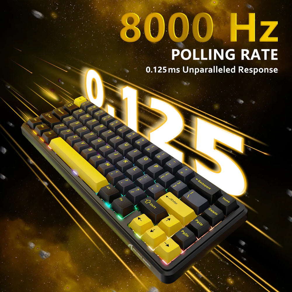 ATTACK SHARK X65 HE Magnetic Switch Wired Gaming Keyboard - Starlight Black