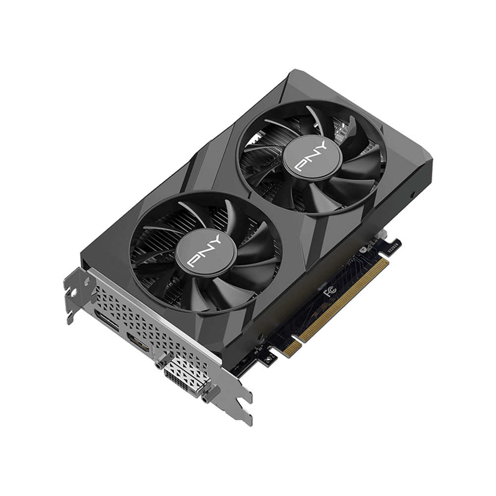 PNY Nvidia GeForce RTX 3050 6GB Verto Dual Fan Graphics Card - Black