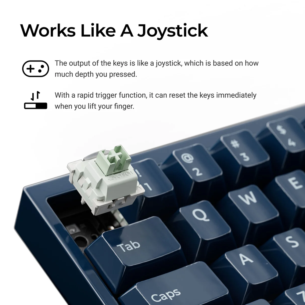 Keychron Q16 HE 8K 65% Wired Magnetic Switch Gaming Keyboard — Light Green