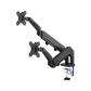 GAMEON Dual Monitor Arm Stand And Mount - Black