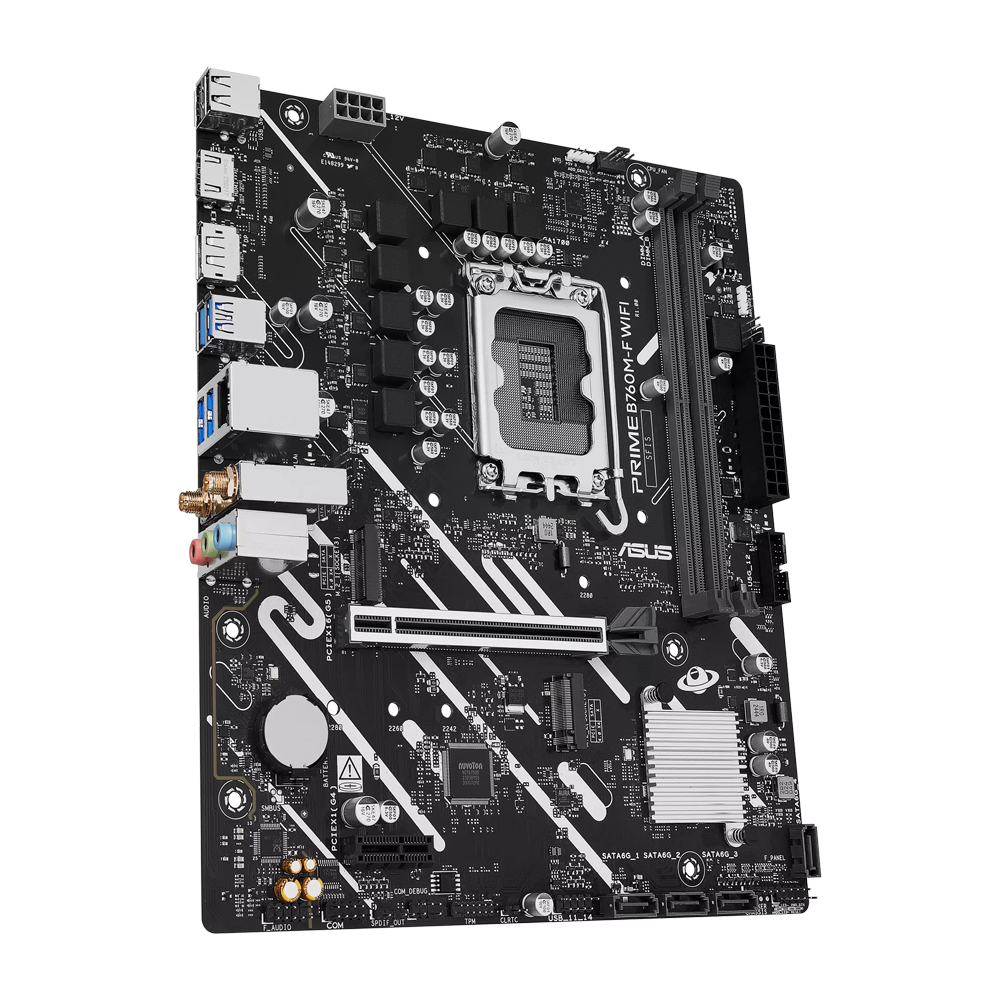 ASUS PRIME B760M-F WIFI DDR5 Motherboard - Black