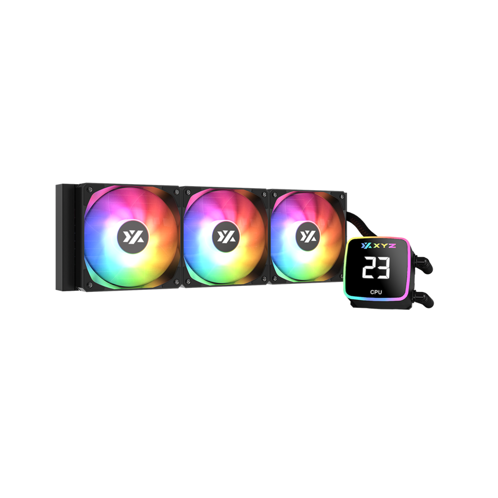 XYZ AQUAPULSE AIO 360 Liquid Cooler - Black