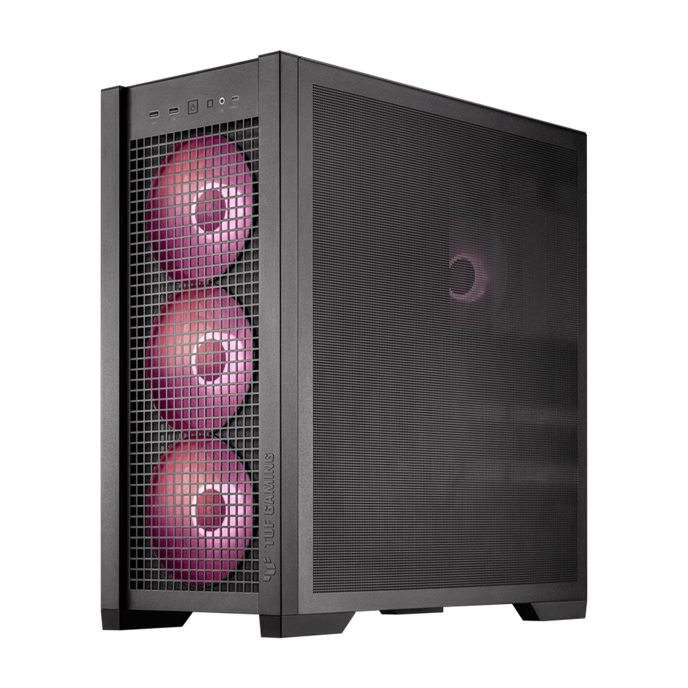 ASUS TUF Gaming GT302 ARGB ATX Mid Tower Case - Black