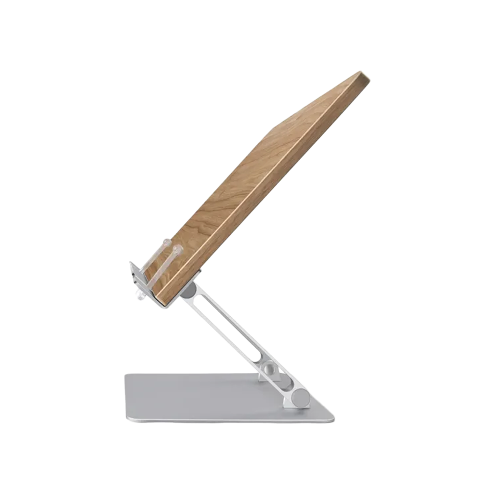 Gamvity Modern Ergonomic Adjustable Acrylic Book & Laptop Stand – Foldable & Portable