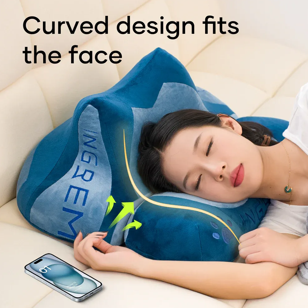 Ingrem Fat Cat Pillow - Blue
