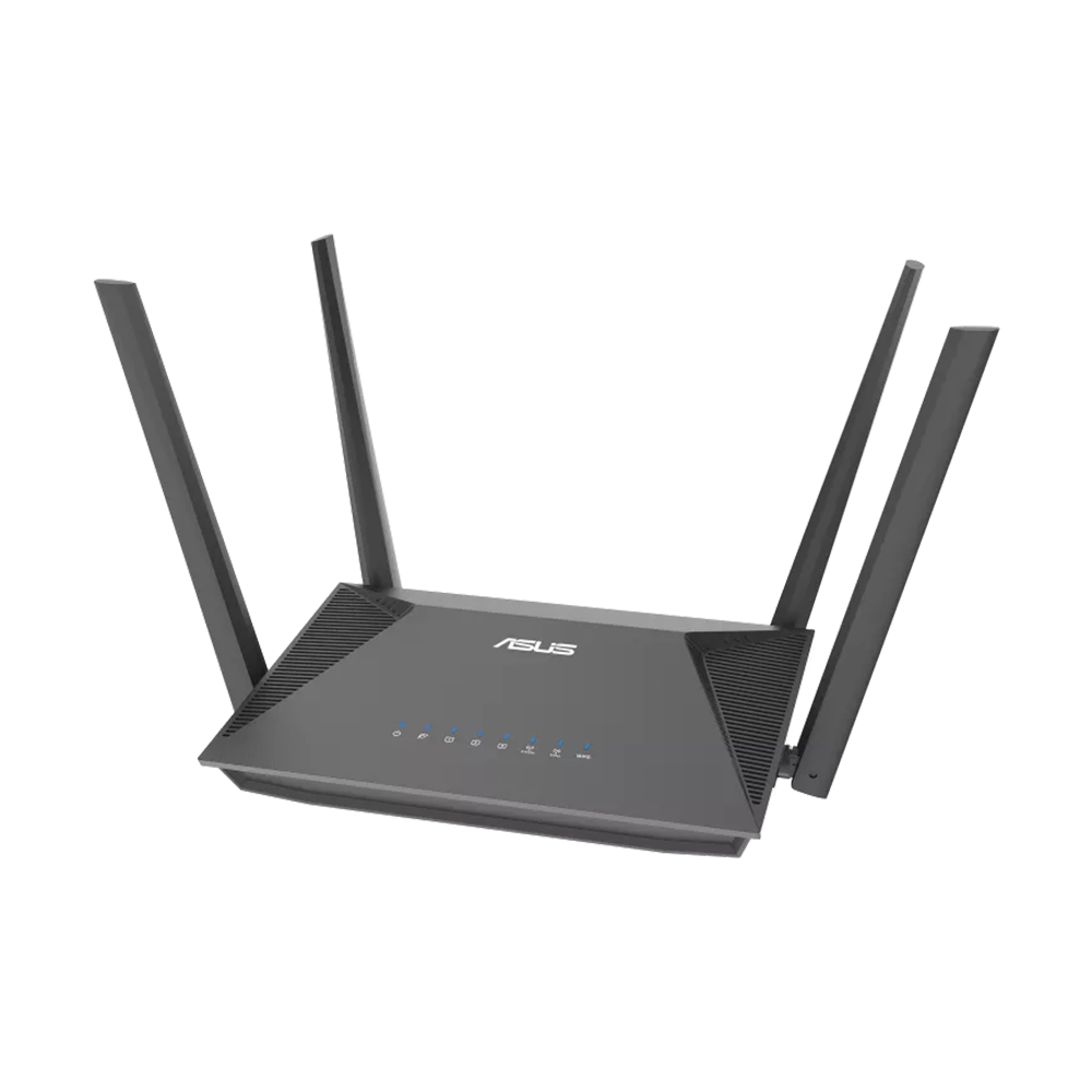 ASUS RT-AX52 (AX1800) Dual Band WiFi 6 Extendable Router - Black