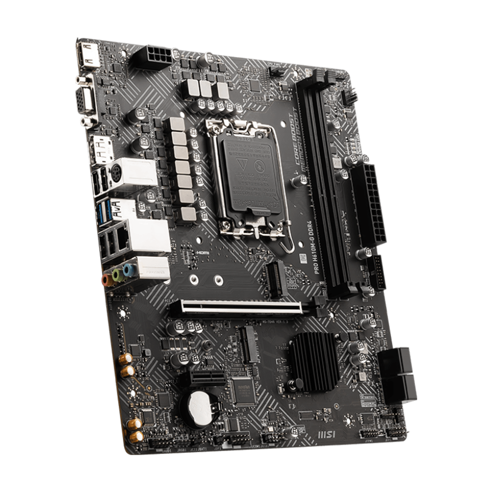 MSI Intel Pro H610M-G DDR4 MotherBoard- Black