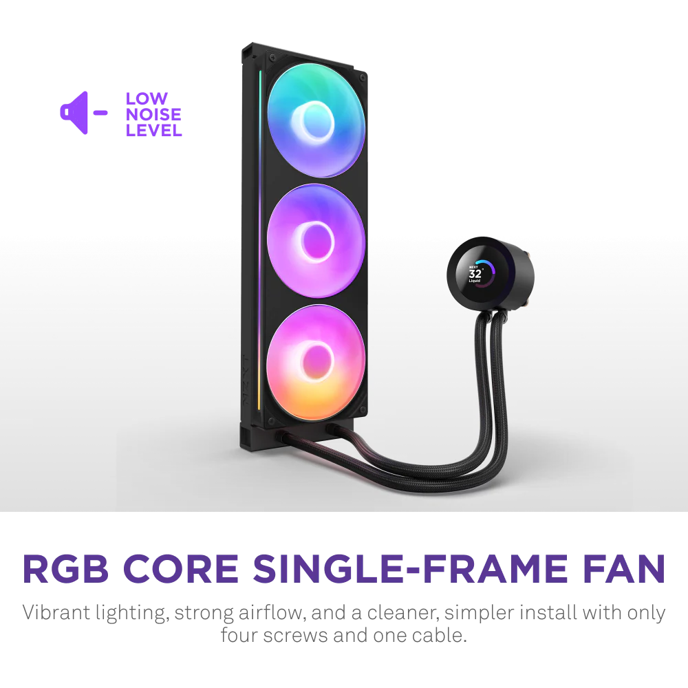 NZXT Kraken 360 RGB V2 360mm AIO Liquid Cooler - Black