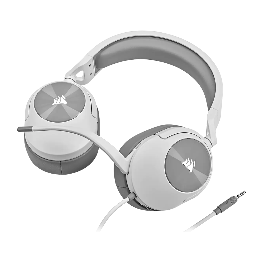 Corsair HS55 STEREO Wired Gaming Headset - White