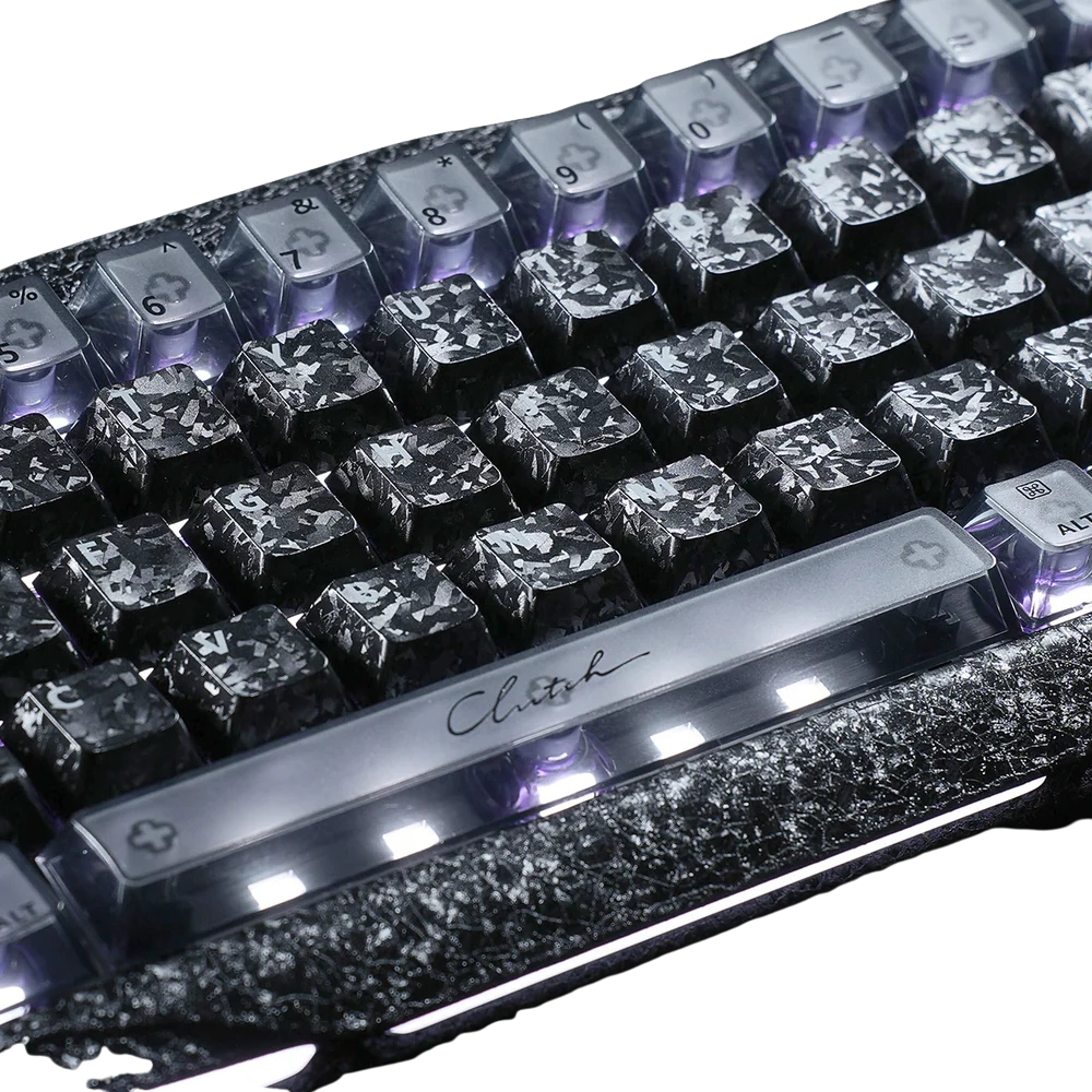 GravaStar Mercury V60 Pro 60% Hall Effect Magnetic Switch Gaming Keyboard Special Edition - Cyber Frost -Black