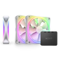 NZXT F120 Duo 120mm Dual RGB Fan Triple Pack - White