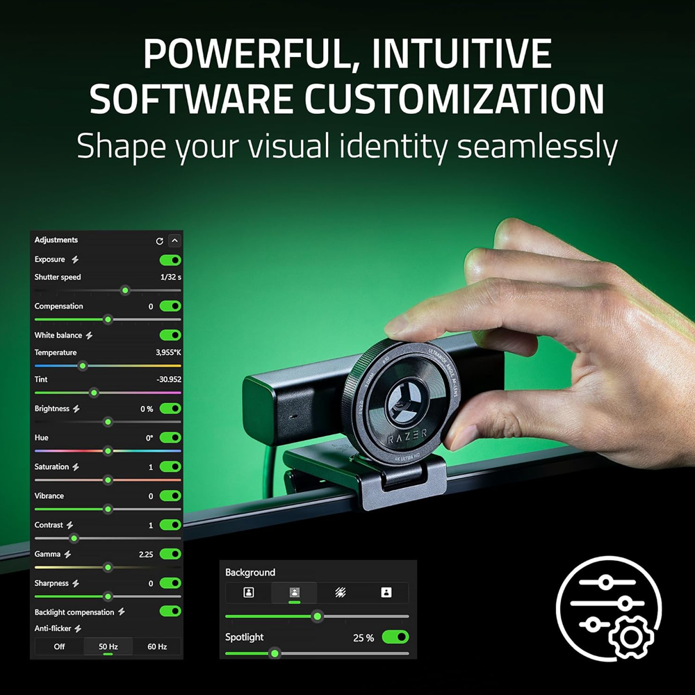 Razer Kiyo V2 Webcam - Black
