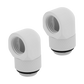 Hydro X Series 90° Rotary Adapter Twin Pack — White