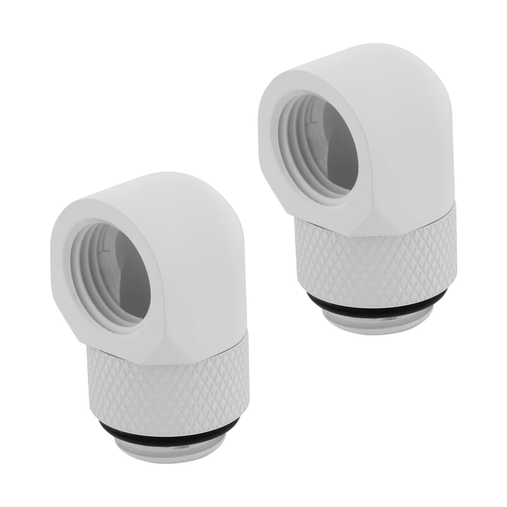 Hydro X Series 90° Rotary Adapter Twin Pack — White