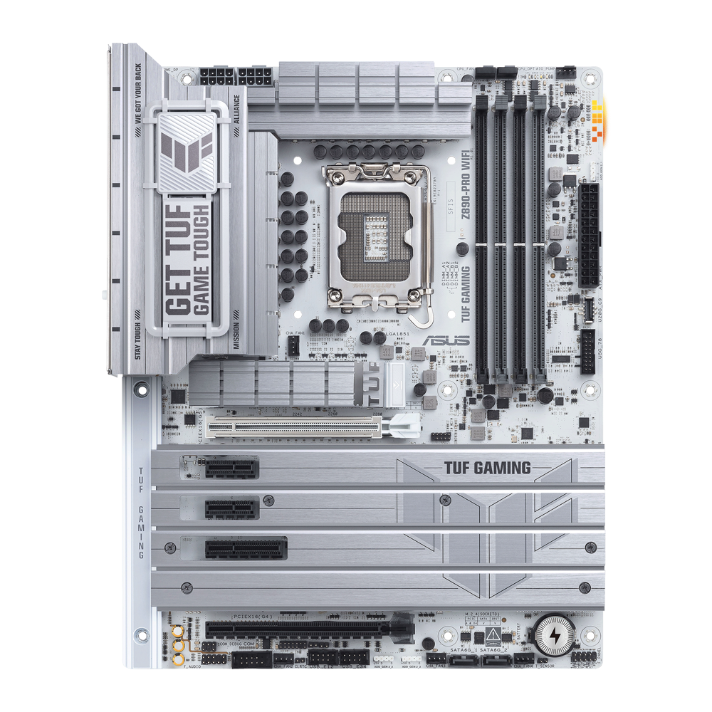 ASUS TUF GAMING Z890-PRO WIFI-7 DDR5 Motherboard - White