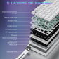 ATTACK SHARK R82HE Magnetic Switch Mechanical Wired Gaming Keyboard - White