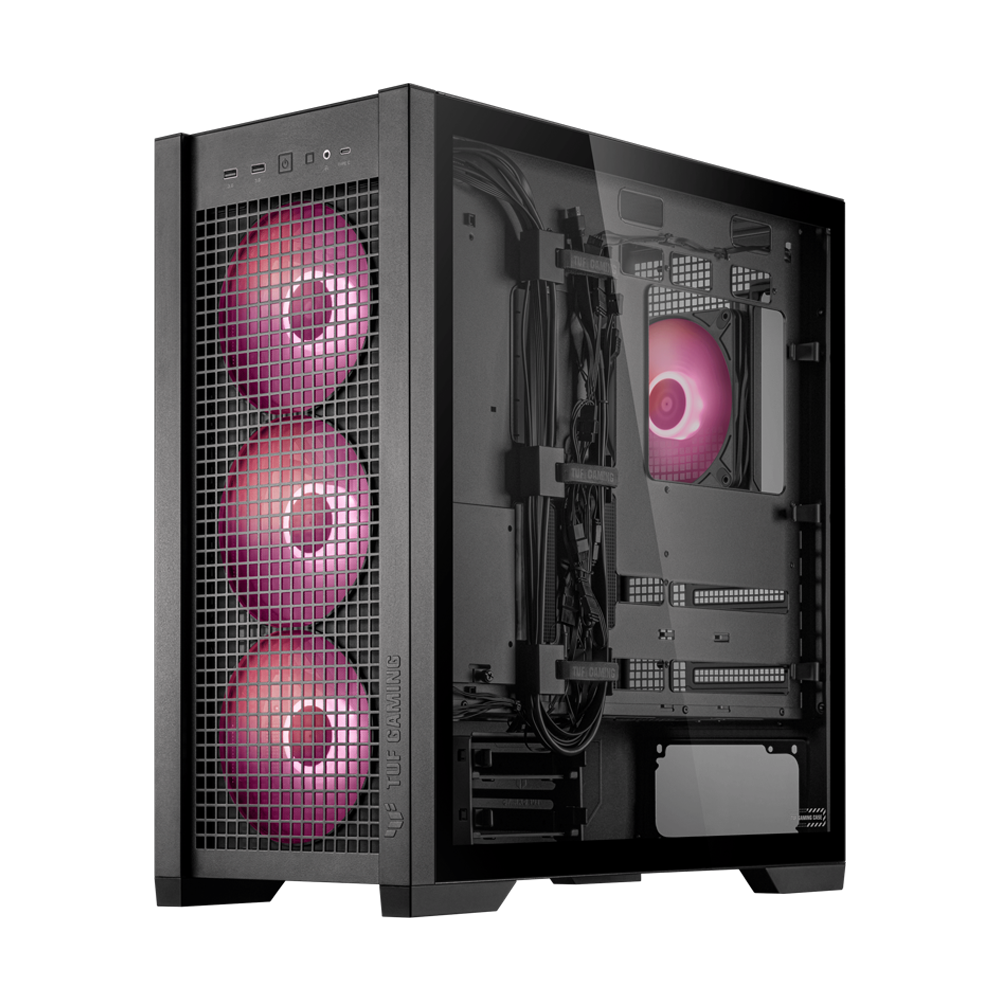 ASUS TUF Gaming GT302 ARGB ATX Mid Tower Case - Black