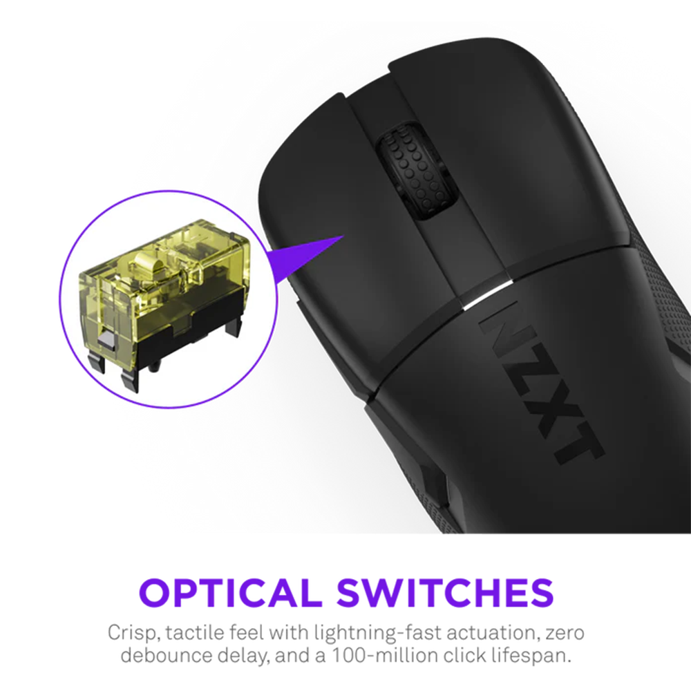 NZXT LIFT ELITE Wireless Gaming Mouse - Black