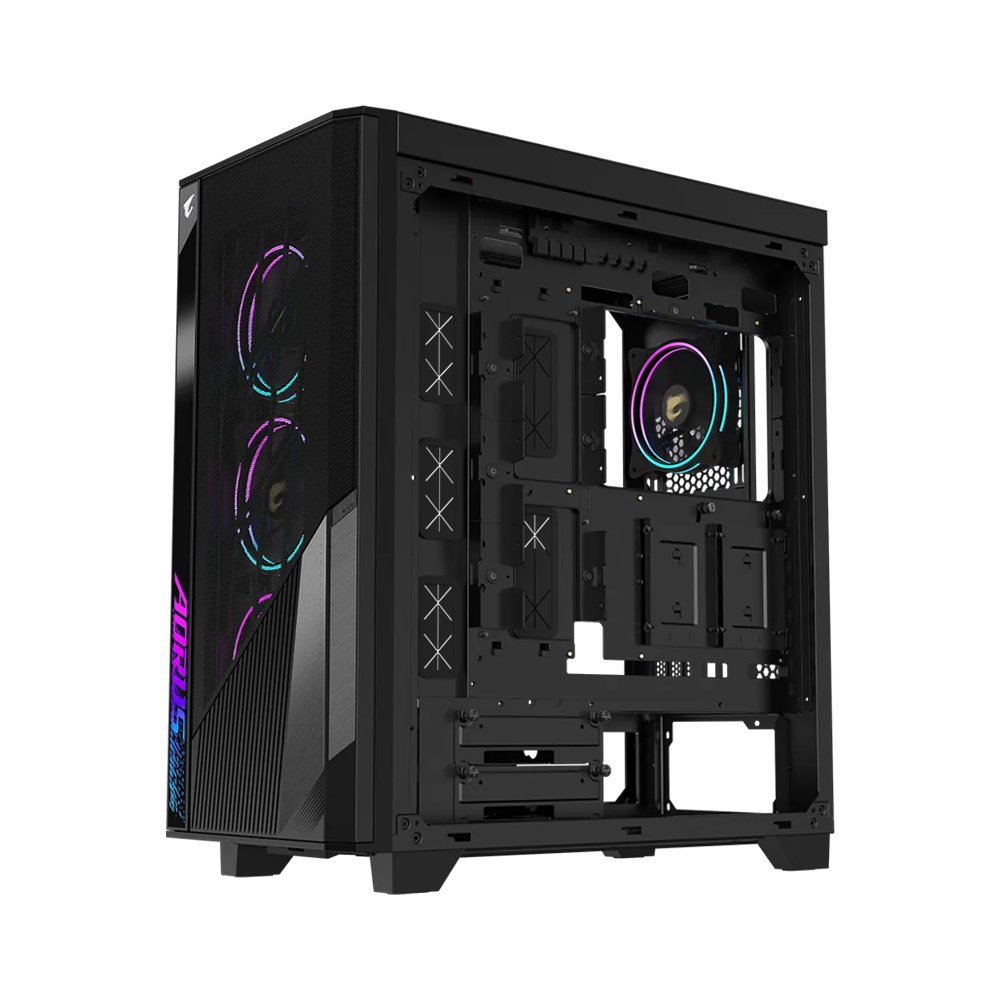 GIGABYTE AORUS AC500G 4 ARGB Fans Mid Tower Case - Black