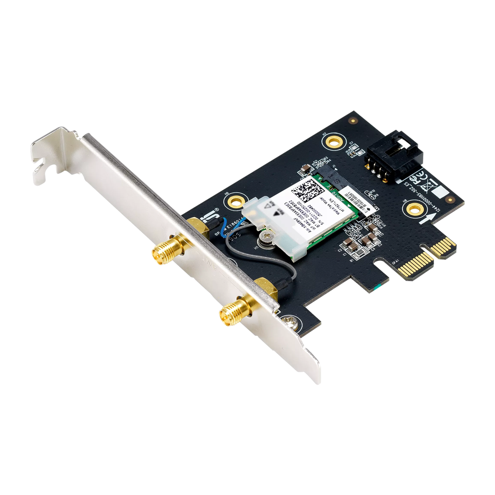 ASUS PCE-BE6500 WiFi 7 PCI-E Adapter With 2 External Antennas