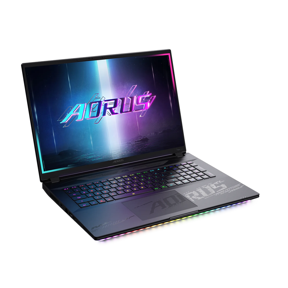 GIGABYTE AORUS MASTER 18 AM8H Gaming Laptop Black (18 Inch Ultra 9 275HX, 32GBx2 DDR5, M.2(PCIe)1TBx2 SSD,QHD+, RTX 5090 24GB GDDR7, WiFi, Win 11 Pro, AR(RGB) KB)