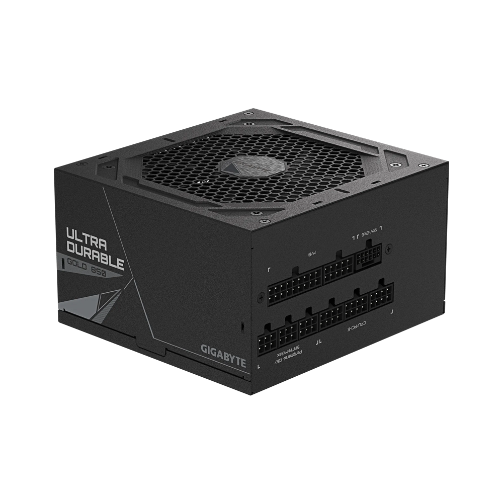 GIGABYTE UD850GM 850W PG5 V2 Fully modular PCIe 5.1 ATX 3.1 80 Plus Gold Power Supply - Black