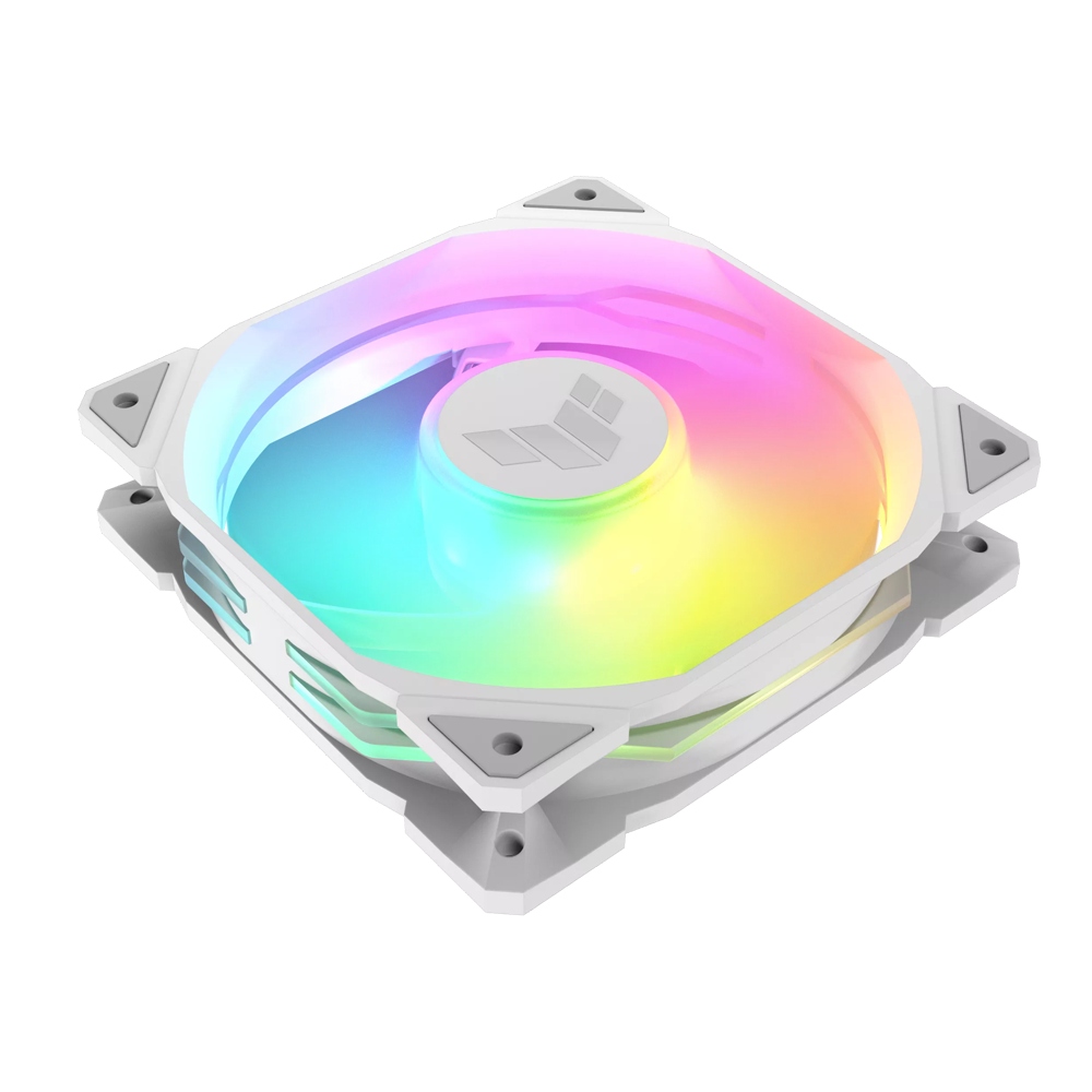 ASUS TUF Gaming TR120 ARGB Reverse Single Pack Case Fan - White
