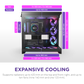 NZXT H9 Flow RGB (2025) Dual-Chamber Mid Tower Case With RGB Fans - All Black
