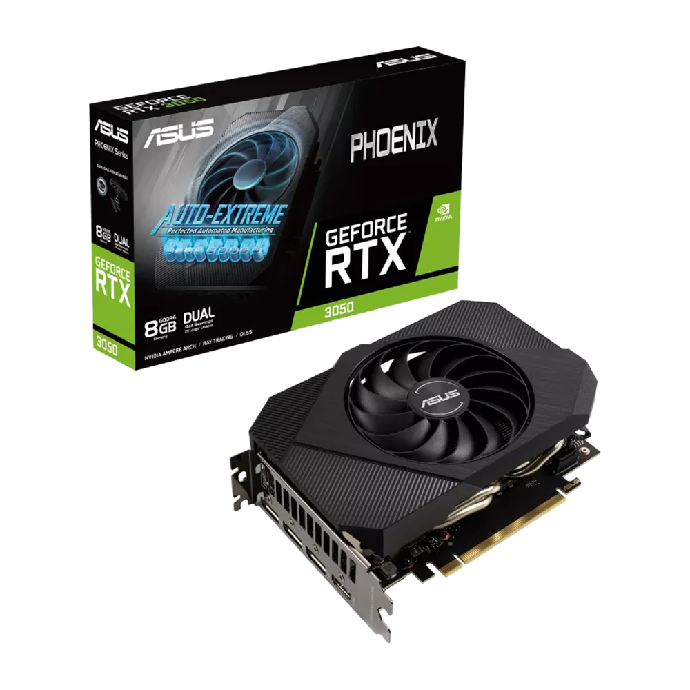 ASUS PHOENIX NVIDIA GEFORCE RTX 3050 8GB GDDR6 Graphic Card - Black