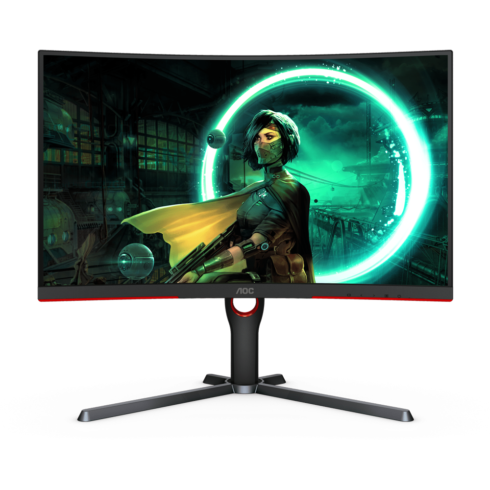 AOC C27G3 27 Inch 165Hz FHD Curved Gaming Monitor - Black
